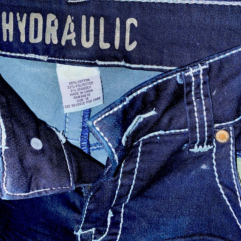 Women Hydraulic blue jeans